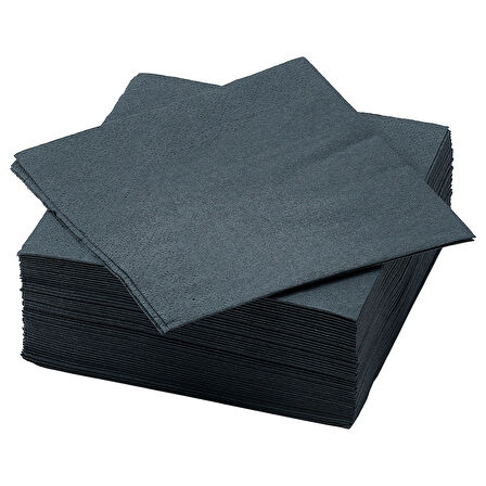 Peçete, koyu gri, 24x24 cm, 50 adet
