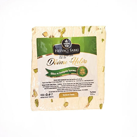 Helvacı Sabri̇ Dövme Fıstıklı Tahi̇n Helva 480 Gr
