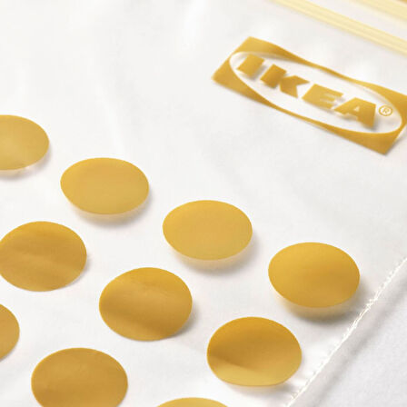 Kilitlenebilir buzdolabı poşeti, siyah-sarı, 1 lt ve 0,4 lt, 60 adet