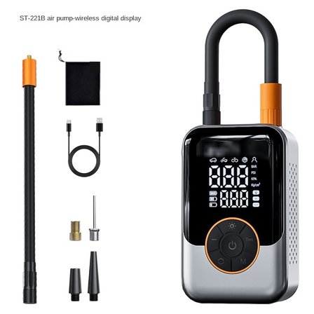 Mini Powerbank özellikli Kompresör araba lastik şişirme havuz top motorsiklet için şarjlı pompa