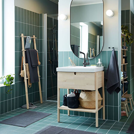 Boy aynası, siyah, 60x120 cm