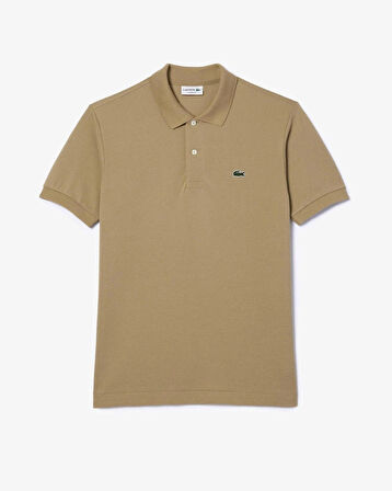 Lacoste Polo Yaka Erkek Klasik Fit Bej T-Shirt