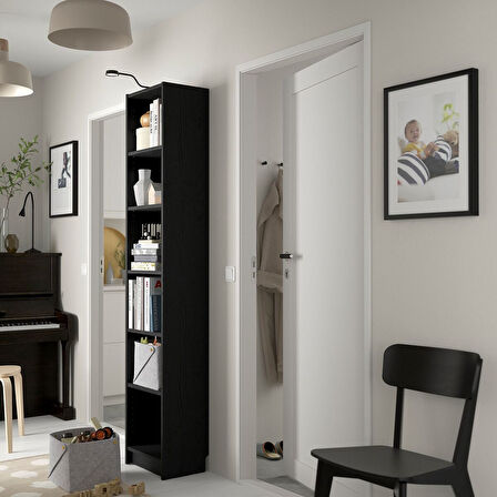 Kitaplık, venge, 40x28x202 cm