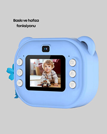 24MP HD Çift Lensli Şipşak Kamera – Termal Baskılı, 32GB Dahili Hafızalı