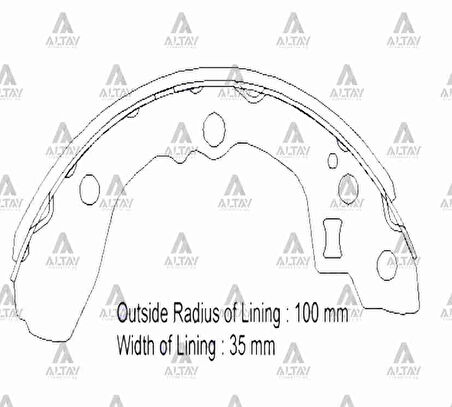 FREN BALATA SEPHIA 1992-2001 / SHUMA / TOWNER PABUÇ ARKA 0K23N2638Z