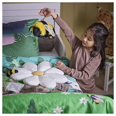 Yumuşak oyuncak, siyah-sarı, 21 cm, yaban arısı