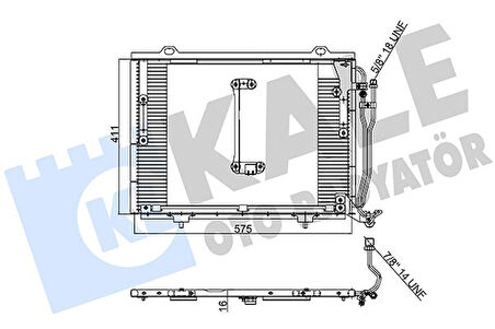 KLIMA RADYATORU MERCEDES W202 S202 W210 A2028301070