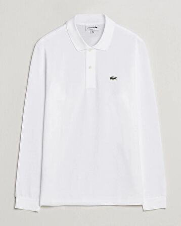 Lacoste Erkek Classic Fit Uzun Kollu Beyaz Polo