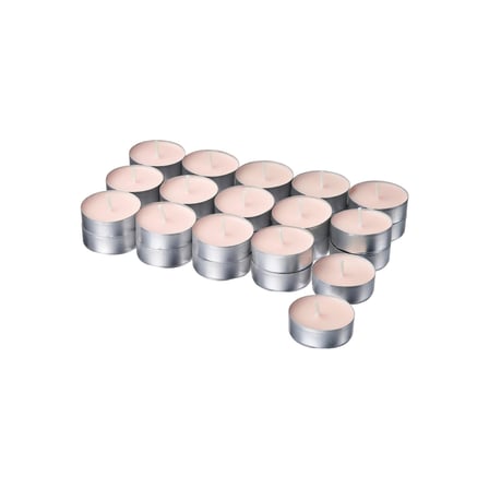 kokulu tealight mum, uçuk pembe, 3.5 saat, pembe çiçekler