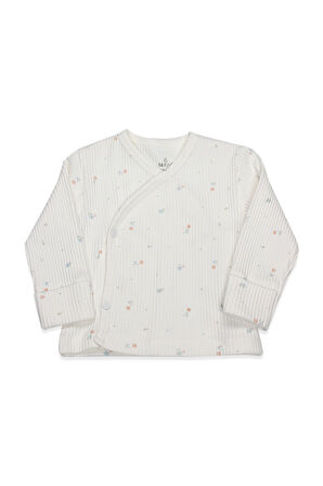 Bistyle Bloom White 3'Lü Zıbın Takım 13112 Ekru Gül Kurusu