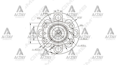 TEKER PORYASI ACCENT 2011 BLUE / RIO 2012 ARKA RULMANLI 52750 0U000
