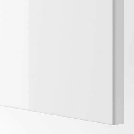 Gardırop kapağı, parlak beyaz, 50x229 cm