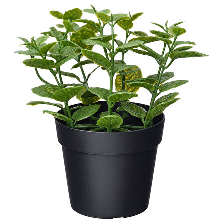 Yapay bitki, yeşil, 9 cm, nane, iç/dış mekan