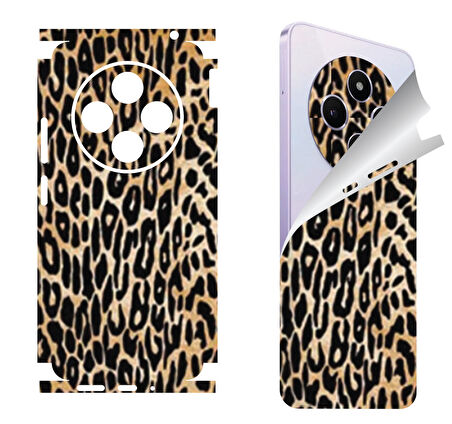 Xiaomi Redmi 14c için uyumlu 360 full arka kaplama koruma sticker - KADİFE LEOPAR