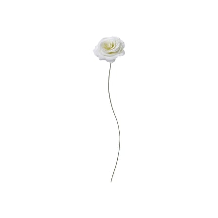 Yapay çiçek, beyaz, 50 cm, gül