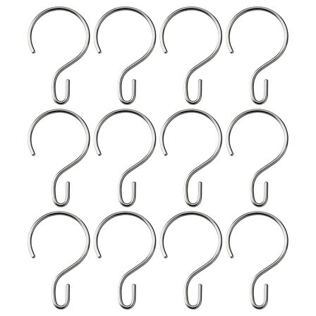 Duş perdesi halkası, metal rengi