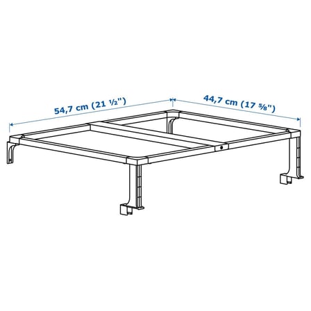 Atık Ayırma Kutusu Destek İskeleti, Beyaz, 60 cm