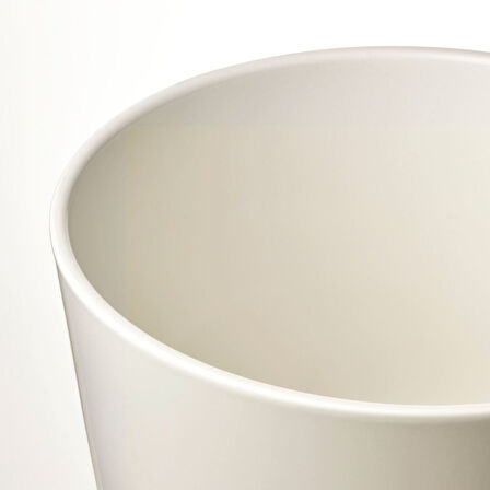 Toprak saksı, beyaz, 24 cm, iç mekan