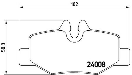 FREN BALATASI ARKA MERCEDES VITO W639 2003 A0064204420