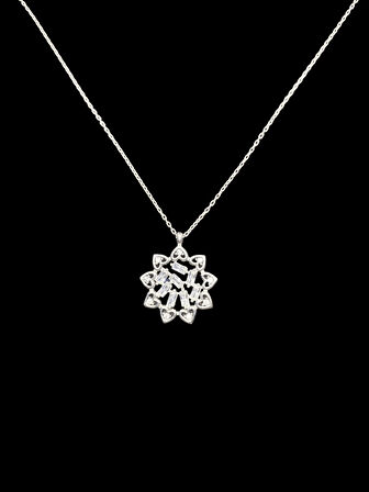 ❄️✨ 925 İthal Gümüş Kar Tanesi Kolye | Pave Zirkon Taşlı Kış Şıklığı | Özel Tasarım Aksesuar