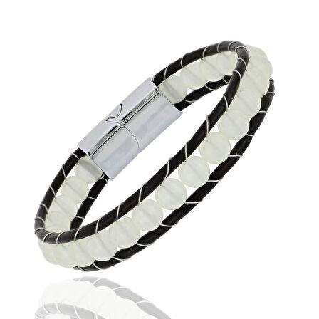  FM Neon Fosforlu Deri Çelik Bilelklik 31832B2D8M6 