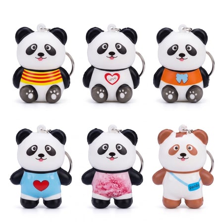 BakGelAl Sevimli Panda Squishy Anahtarlık – Sıkılabilir Yumuşak Stres Oyuncağı Çanta Süsü