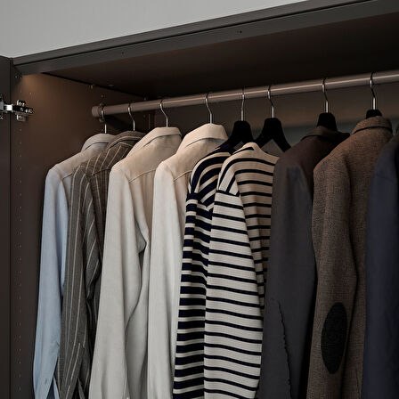 LED'li sensörlü dolap aydınlatması, koyu gri, 96 cm