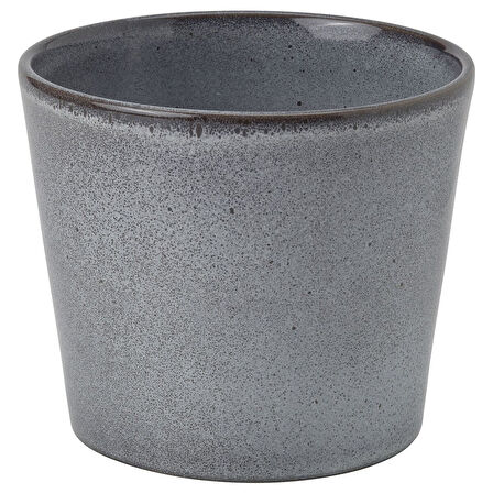 Seramik saksı, gri, 12 cm, iç/dış mekan