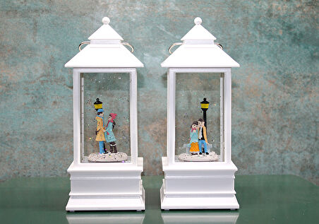 Kış Masalı Tasarımı Işıklı Müzikli Kar Küresi 