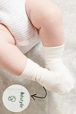 Bistyle Puanlı Kaymaz Penye Soket Çorap 3'Lü BS10108 Nil