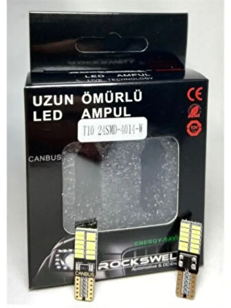 LED AMPUL T10 24 LED BEYAZ 12V
