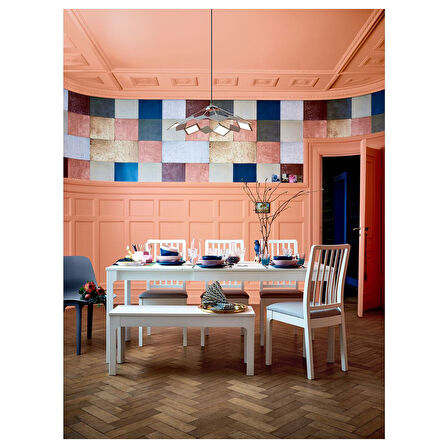 Bank, beyaz, 105x36 cm