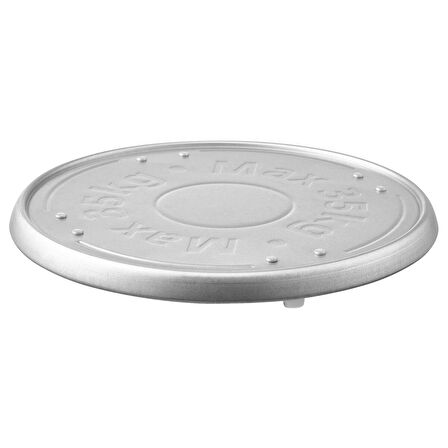 Tekerlekli saksı altı, galvanizli, 31 cm