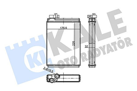 KALORİFER AUDI A4-A5-Q5 KALORİFER AL/BRZ 22510175.61032 8K0898037A