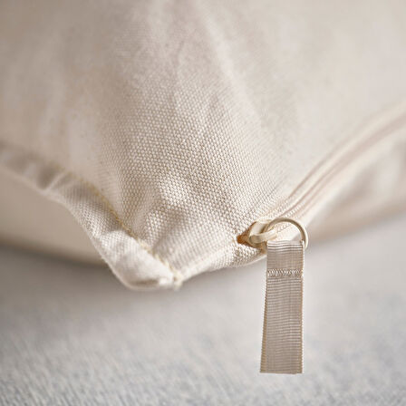 Kırlent kılıfı, ağartılmamış, 65x65 cm