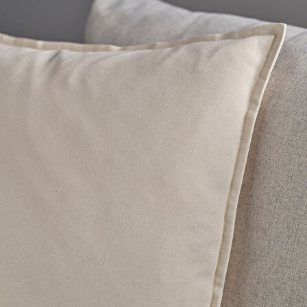 Kırlent kılıfı, ağartılmamış, 65x65 cm