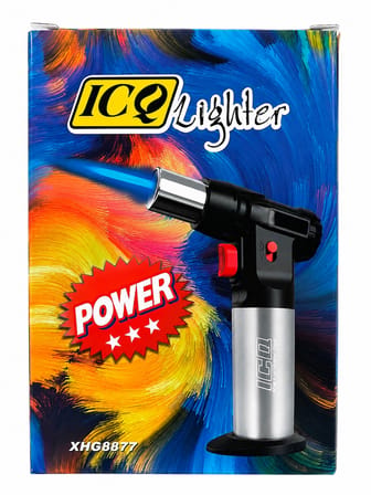 ICQ Lighter XHG8877 Profesyonel Pürmüz Çakmak – Ayarlanabilir Mavi Alev – Doldurulabilir