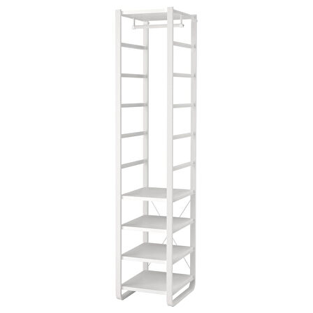 Açık gardırop, beyaz, 44x55x216 cm