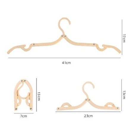 Katlanabilir Portatif Elbise Askısı 5 Adet