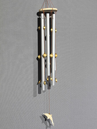 Boncuklu Metal Rüzgar Çanı Model 2