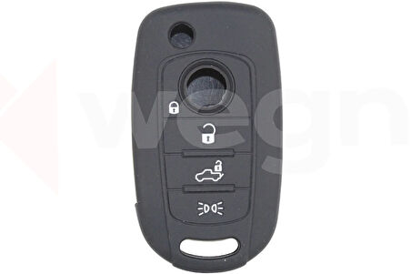 KONTAK ANAHTAR KUMANDA KORUYUCU KILIF SİLİKON FIAT EGEA CRONOS 50010 SİYAH AKSESUAR