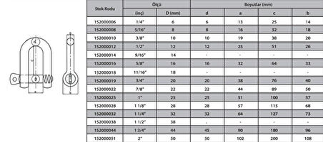 Ennalbur M10 Zincir Kilidi 3/8 ( 3 Adet )