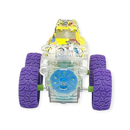 Sürtmeli Işıklı Off-Road Aracı  - 7310 - Mor