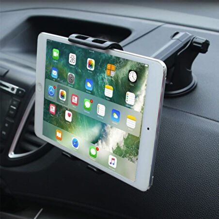 Vantuzlu Tablet Telefon tutucu araç içi tutucu ön cam torpido tüm yüzeyler için ipad tutucu