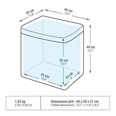 Katlanabilir Soğutucu - 25 Litre - 15 Saat Serin Tutma - 500 Fresh