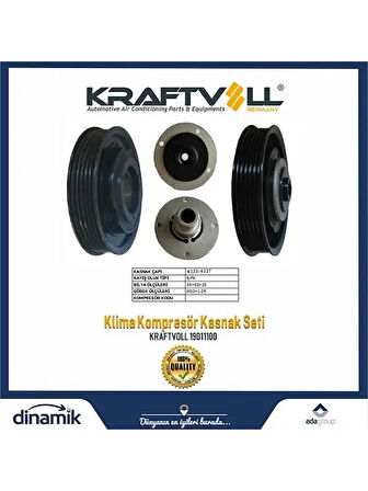 KLIMA KOMPRESOR KASNAK SETI HYUNDAI ACCENT BLUE BENZINLI 5PK