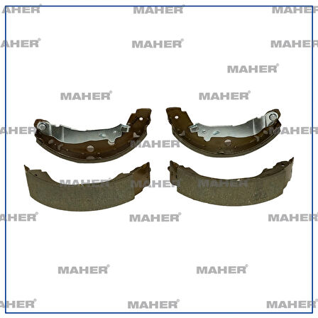 FREN BALATA KANGOO 1997-2008 / PRIMERA 1996-2002 LEVYELİ BÜYÜK TİP PABUÇ ARKA +1MM 7701208063