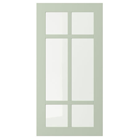 Cam kapak, açık yeşil, 40x80 cm