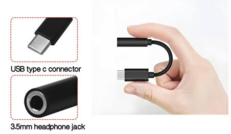 Type-c to 3.5mm kulaklık çevirici dönüştürücü Type-c kulaklık adaptörü dönüştürücü tüm modeller için