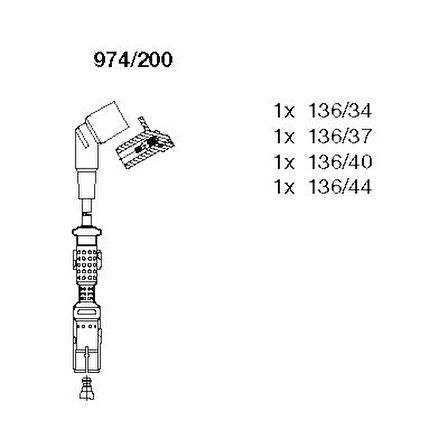 ATESLEME KABLOSU SETI BMW M43 E36 E46 E34 12121709206